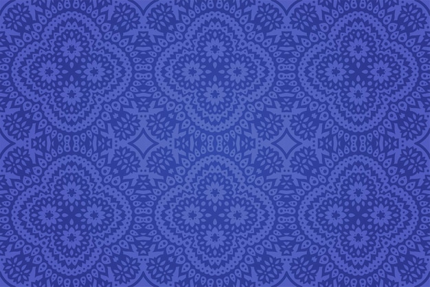 Beautiful detailed shiny vector background with blue seamless pattern