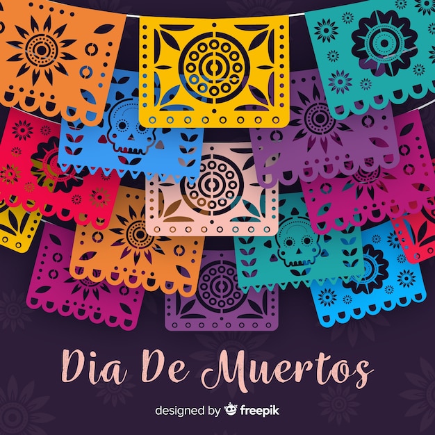 Beautiful dia de muertos background