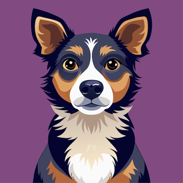 beautiful dog vector