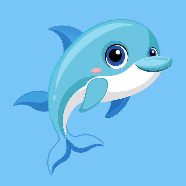 beautiful dolphin vector dolphin illustration