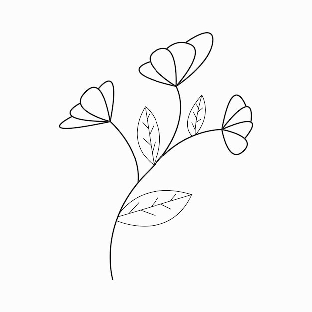 Beautiful Easy Flowers Coloring book For Preschool Children