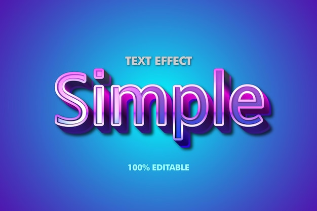 beautiful editable text effect Free vector