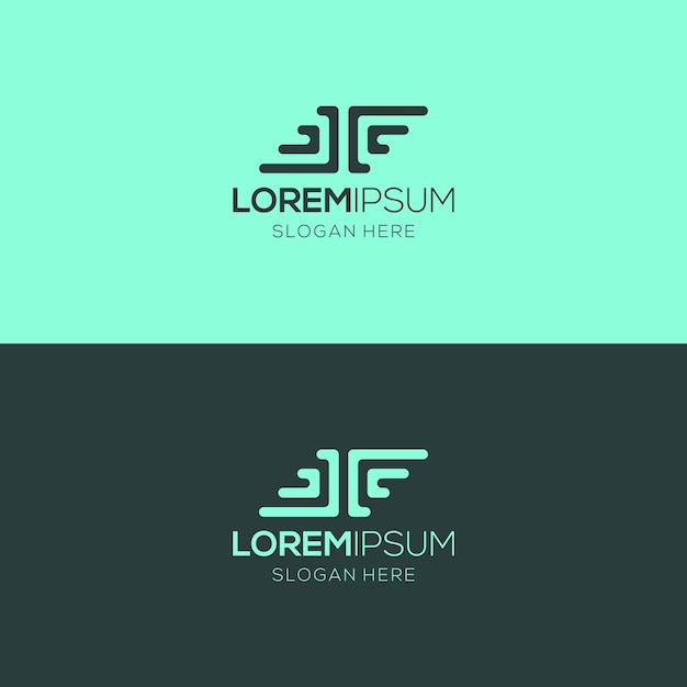 Beautiful and elegant geometric company logo design template