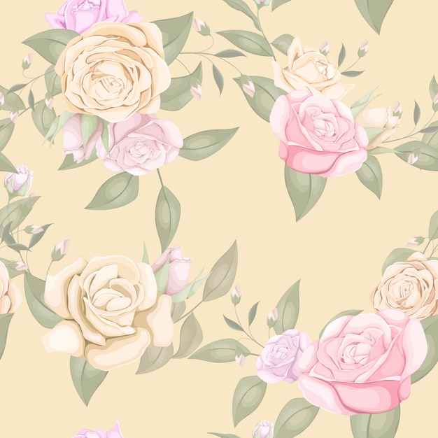 beautiful and elegant seamless pattern floral