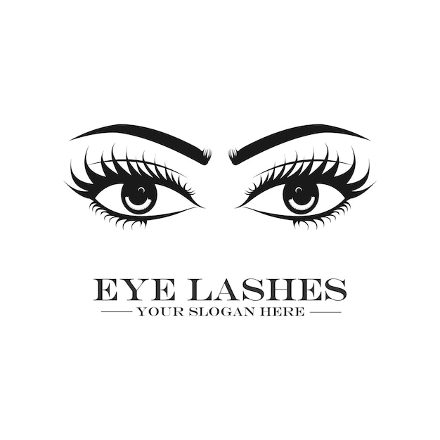 BEAUTIFUL EYELASH WITH MODERN VECTOR IDEAS