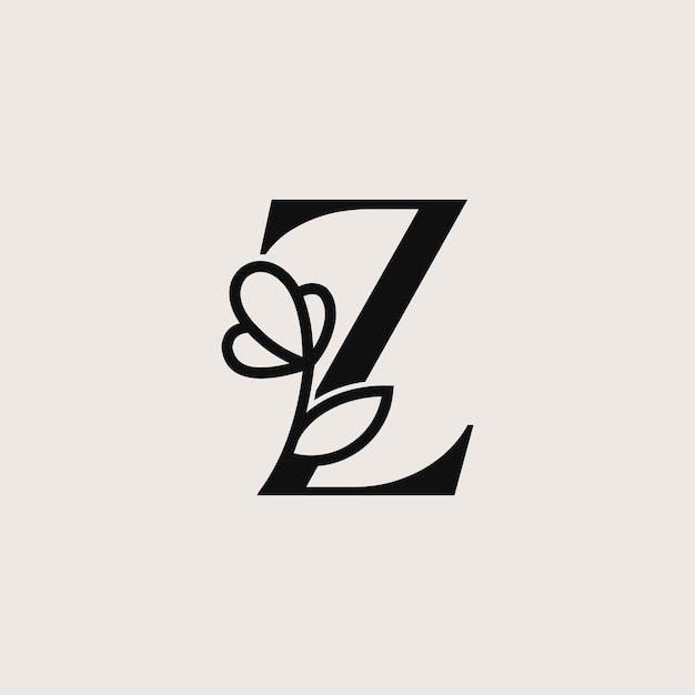 beautiful fashion beauty logo letter Z