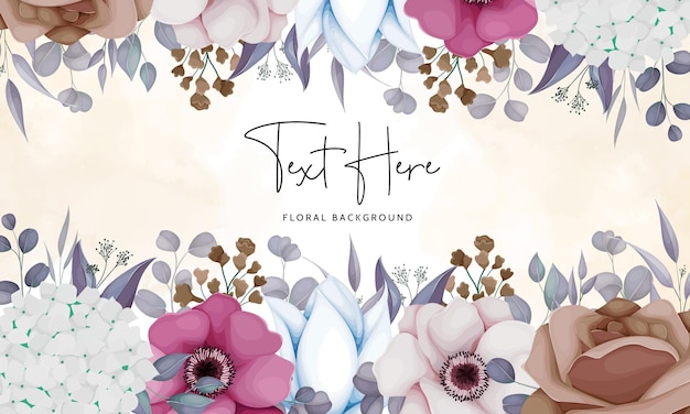 beautiful floral background design