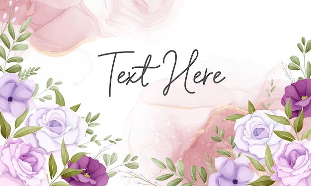 Beautiful floral background with soft floral ornament