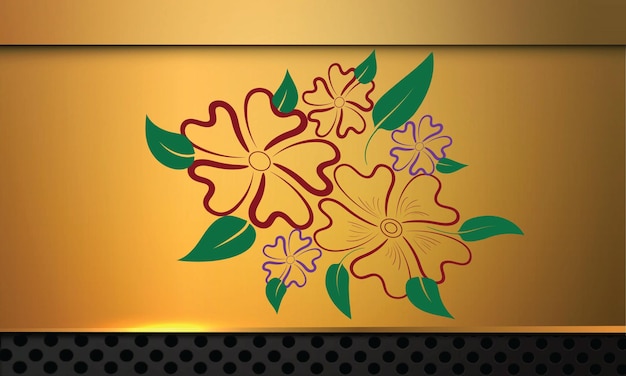 Vector beautiful floral design illustration