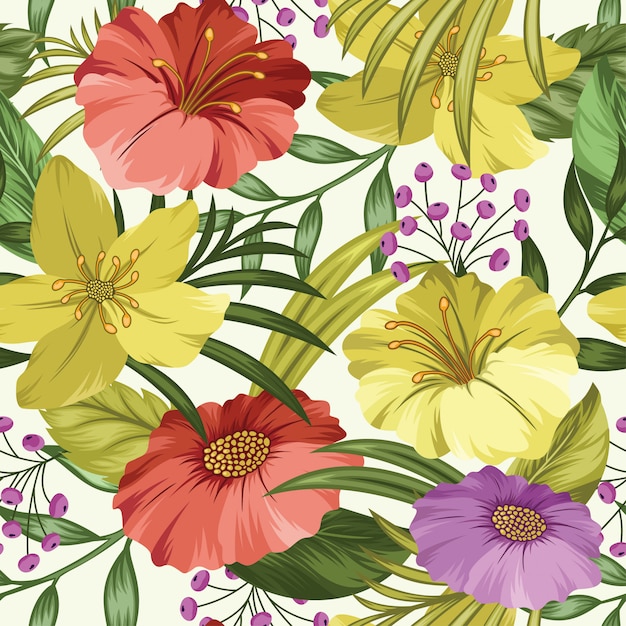 beautiful floral pattern design