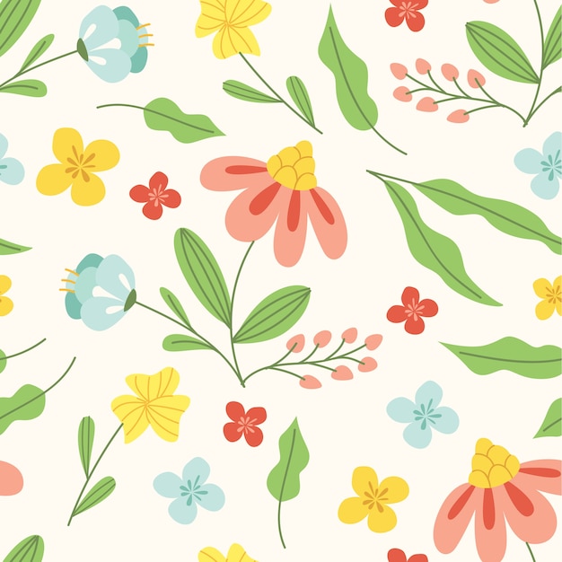 Beautiful floral seamless background