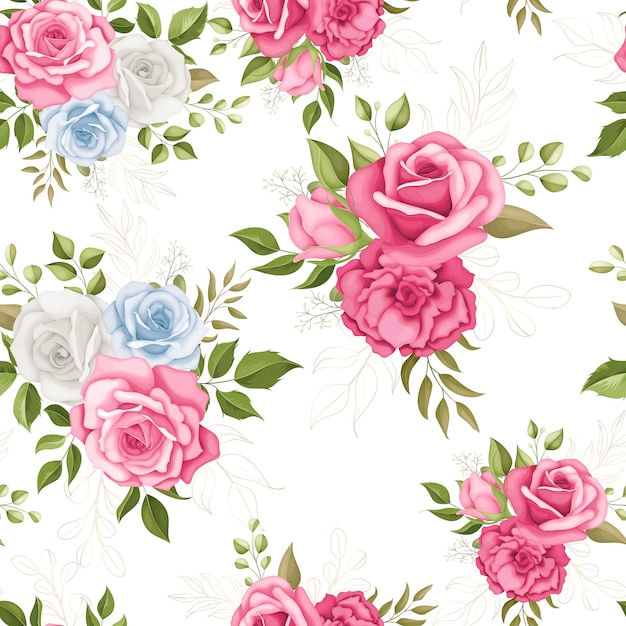 Beautiful floral seamless pattern