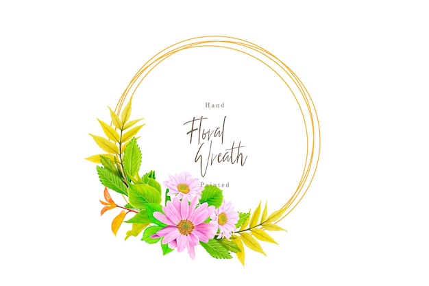 beautiful floral wreath arrangement design