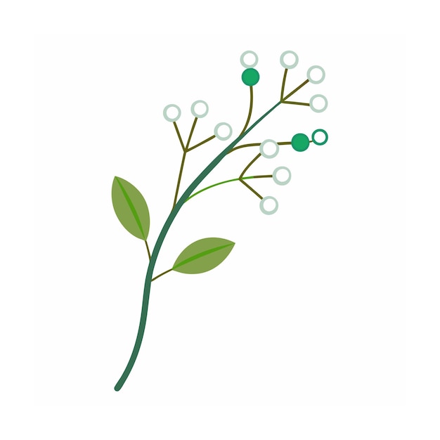 Vector beautiful flower minimalist floral vector illustration