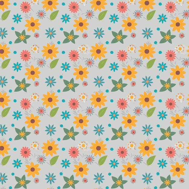 Beautiful flower pattern collection with leaves floral bouquets flower compositions floral pattern