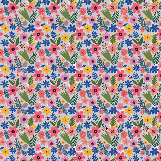 Beautiful flower pattern collection with leaves floral bouquets flower compositions floral pattern