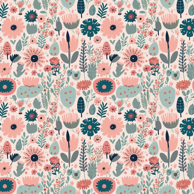 Beautiful flower pattern collection with leaves floral bouquets flower compositions floral pattern