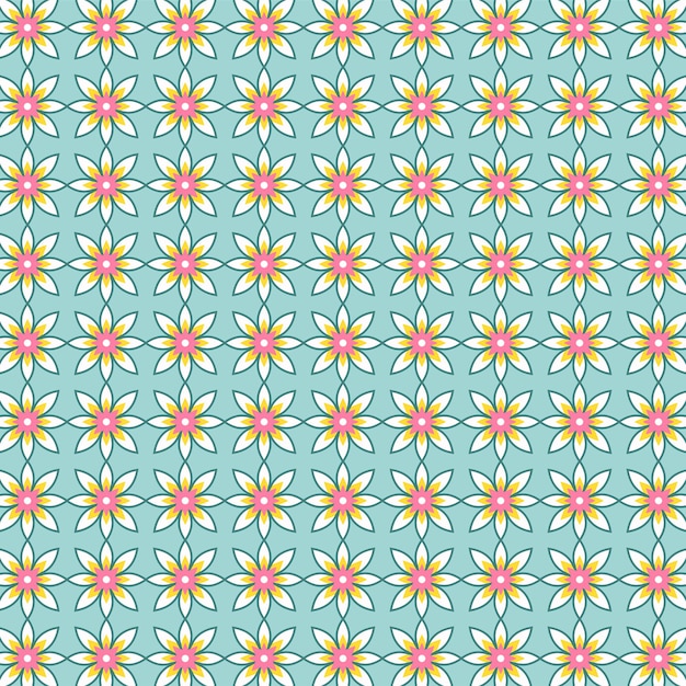 Beautiful flower pattern template