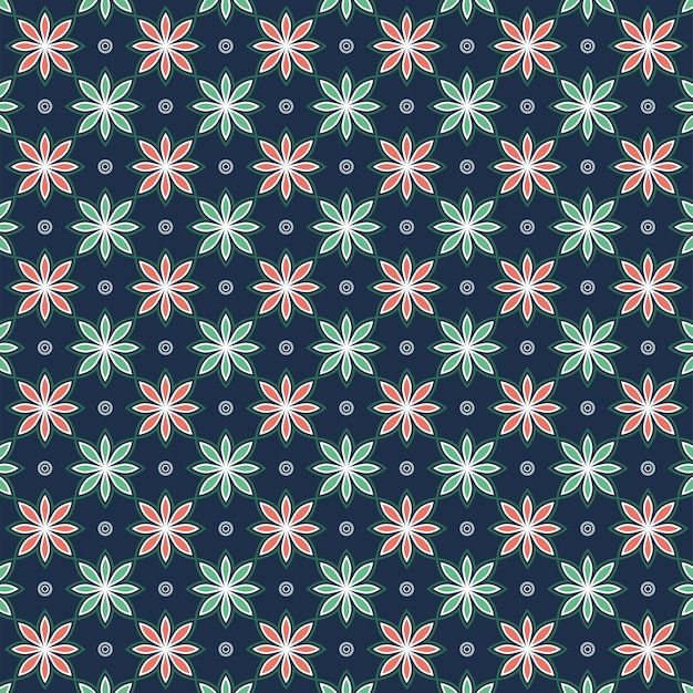 Beautiful flower pattern template