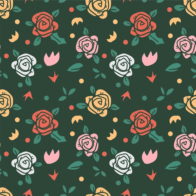 beautiful flower seamless pattern, flower background