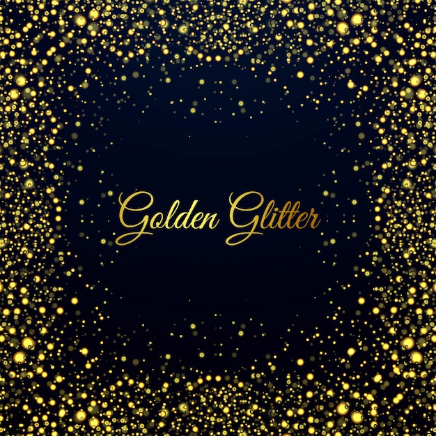 Beautiful golden glitters shiny background