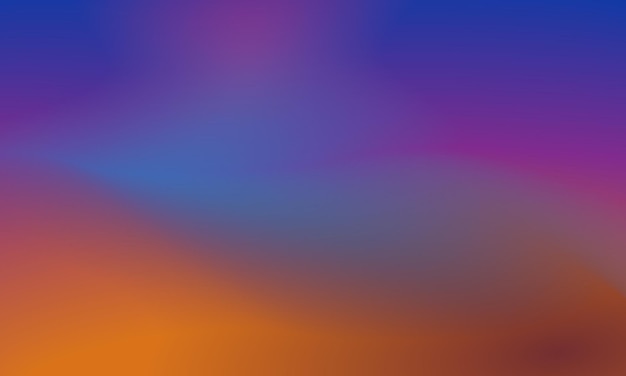 Beautiful gradient background of smooth and soft purple blue and orange colors