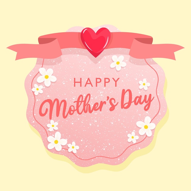 Beautiful greeting card Happy mother's day