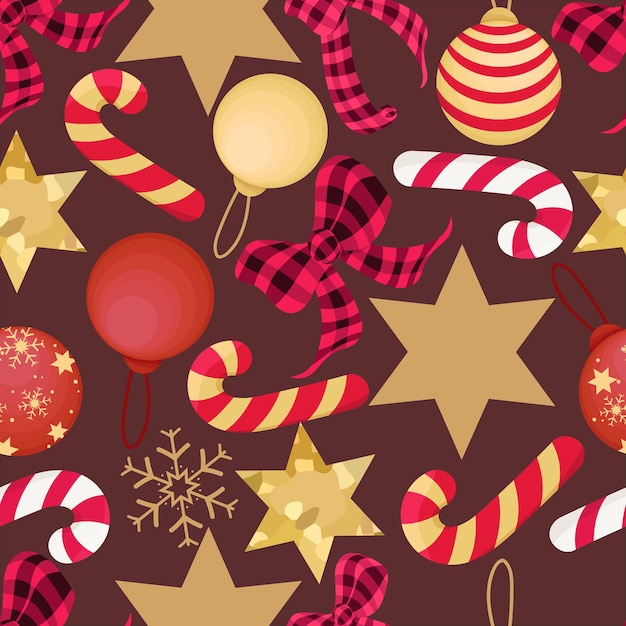 beautiful hand drawn christmas pattern design