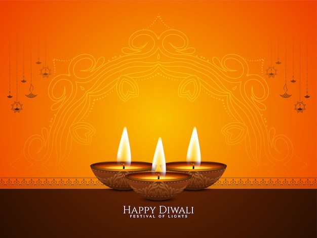 Beautiful Happy Diwali festival classic background design