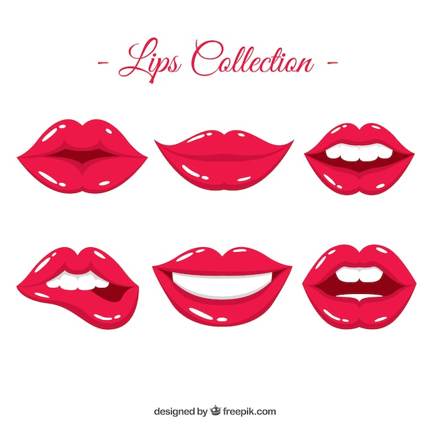 Beautiful lips set 