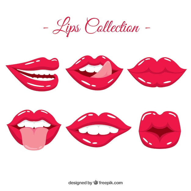 Beautiful lips set 