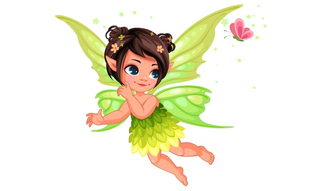 Beautiful little nature fairy