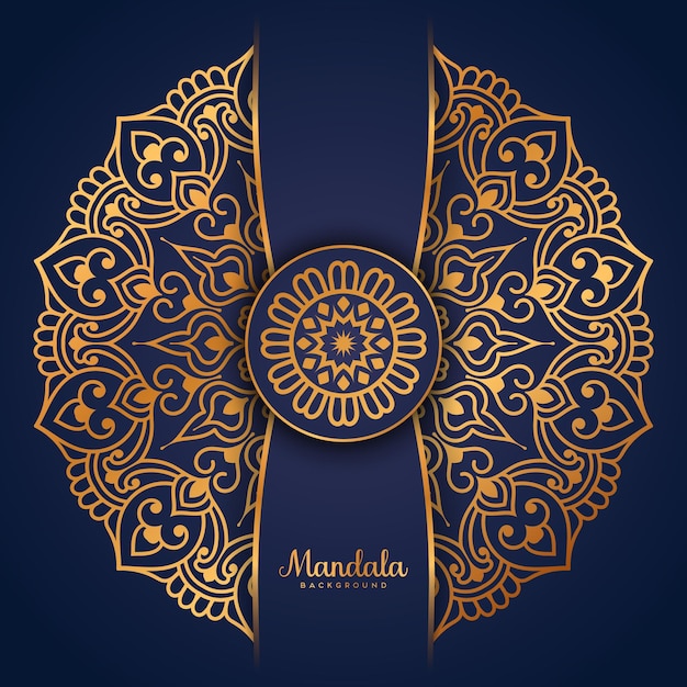 Beautiful Luxury golden mandala background