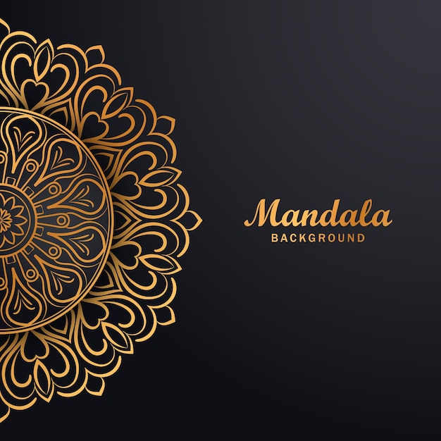 Beautiful Luxury golden mandala background