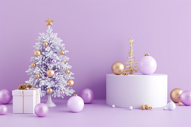 Vector beautiful luxury new year christmas holiday background 3d illustration 3d rendering