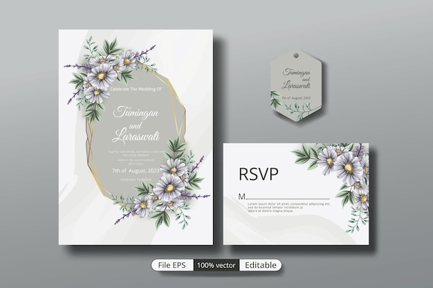 a beautiful luxury wedding invitation template that will make the party event more perfect