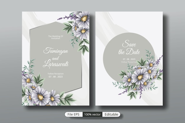 a beautiful luxury wedding invitation template that will make the party event more perfect