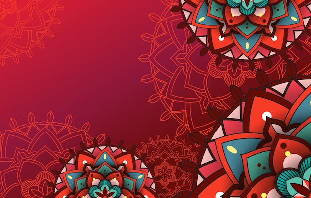 Beautiful mandala background template