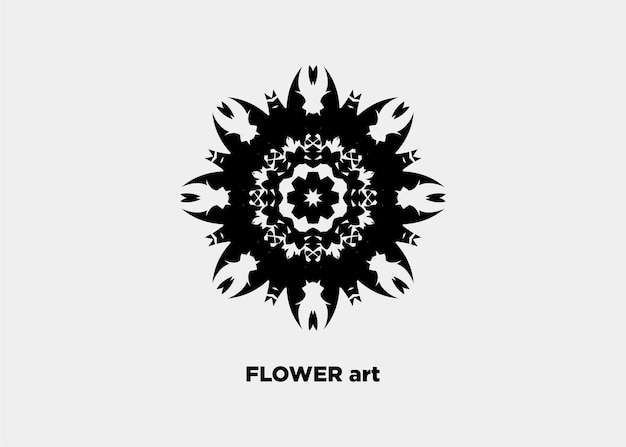 BEAUTIFUL MANDALA FLOWER VECTOR ILLUSTRATION