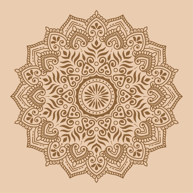 Beautiful mandala Ornament Design with Geometric circle element made in vector