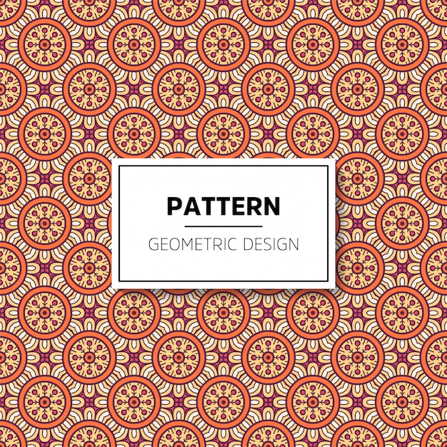 Beautiful mandala seamless pattern background design