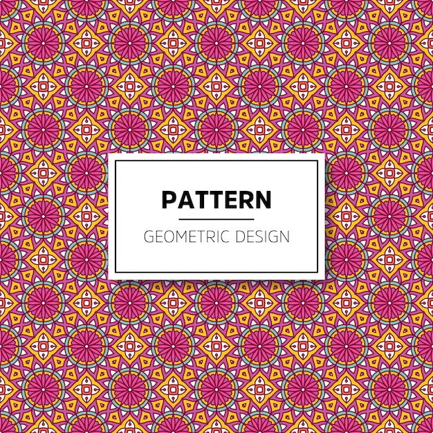 Beautiful mandala seamless pattern background design