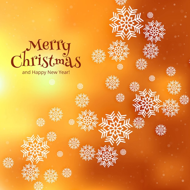 Beautiful merry christmas celebration card background