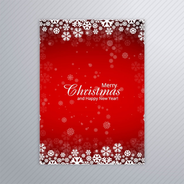 Beautiful merry christmas party poster 