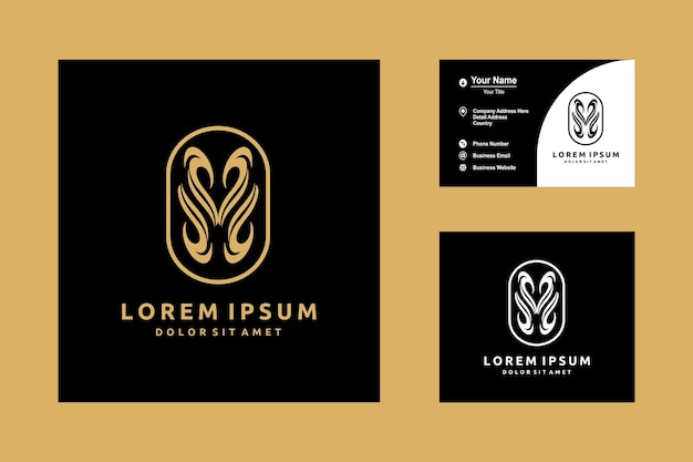 Beautiful Modern Golden Shield Icon Logo Vector Design Isolated on Black Background