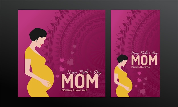 Beautiful Mother's Day Social Media Creative Post and Story Template