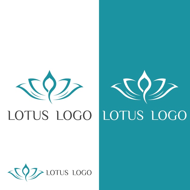 A beautiful and naturally beautiful lotus spa flower with a luxurious and elegant lotus flower vector illustration editing suitable for beauty and cosmetic salons