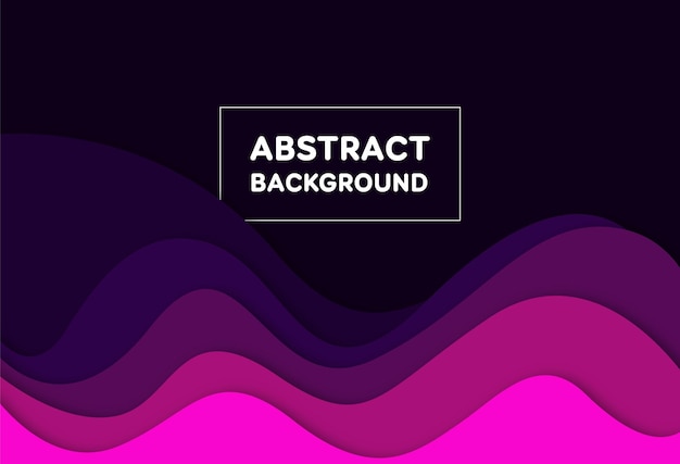 Beautiful neon pink and violet abstract background in papercut style