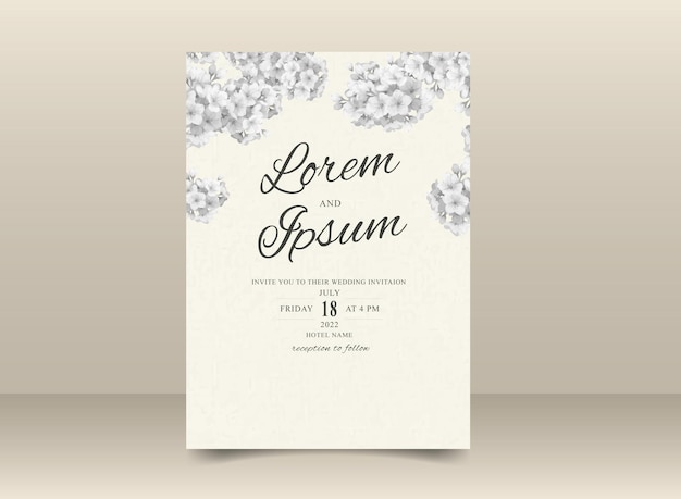 Vector beautiful ornament hand drawn wedding invitation card