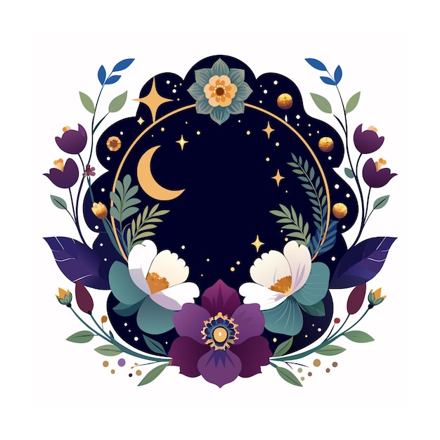 Vector beautiful ornate floral frame border vector illustration